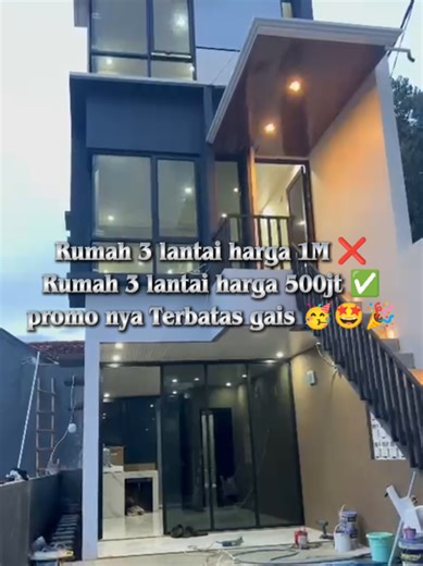 exclusive hanya ada 9 unit,one gate system pos security 24 jam. untuk info lebih lengkap nya terkait unit bisa langsung hubungi: telp/wa 085810782149 ( Sugi ) #rumah3lantai #rumah400jutaan #fyp #fypシ゚viral #fyppppppppppppppppppppppp