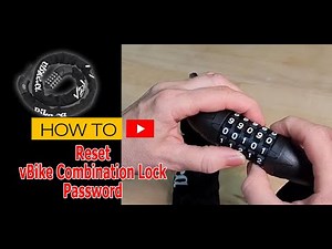 How to reset the password on a vBike combination lock, for E-Bike, Bike, Scooter & Motorcycle.