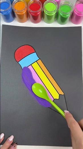 Sand drawing pencil #viralshorts #sandasmr #oddlysatisfying #Relaxing #HappySandArt #shorts