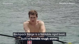 The Backpack Barge 2.0 is a foldable, portable boat