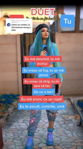 Hai sa cantam impreuna “Nu stii tu sa fii barbat” 💚 #sarahjsun #karaoke #duet #cantacumine #liniarosie #liniaalbastra #sarisori #jsunei #canta #sarahjsunmusic #sarahjsunartist #culori #viral #fy #foryou #cantamimpreuna #irinarimes #nustiitusafiibarbat | Sarah JSun Official
