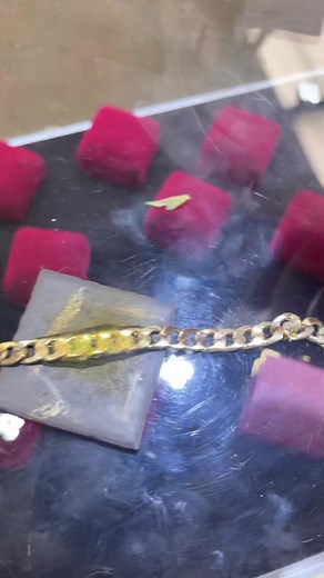 What happens when you put acid on a 14K plated gold chain #ChewyChattyPets #MicroRaveWithRoni #jewelry