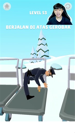 Funny Cop Walking on a Rocking Board | Fail Run #shorts