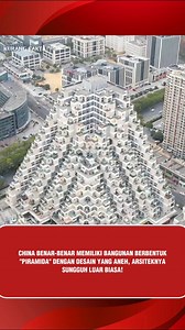 1.1K views · 6K reactions | Modern Pyramid Estate di Kunshan, Tiongkok, adalah kompleks apartemen ikonik berbentuk piramida (mirip lego raksasa) yang terinspirasi dari teras sawah, beroperasi sejak 2013. Dengan 18 lantai, bangunan ini menawarkan balkon luas bagi penghuni, namun bentuknya yang miring sering menimbulkan kendala pada ventilasi dapur. #faktaunik #pyramid #apartemen #china #arsitektur #fyp #viral #reels | Kurang Fakta | Facebook