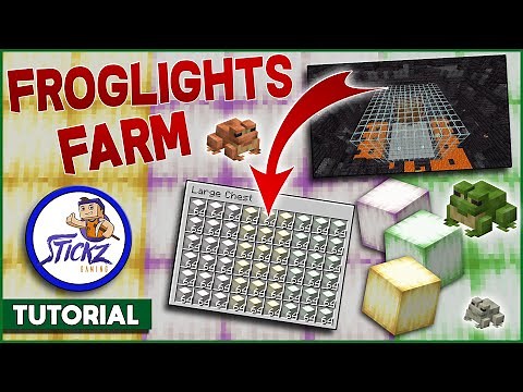 How to Build a FROGLIGHT FARM (AFK 1400/hr) - Minecraft 1.19 - Tutorial