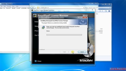 How to install smart plant license manager