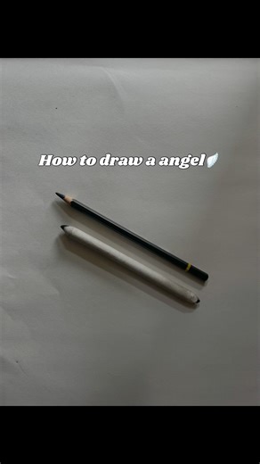 Angel art🪽 #art #angel #fyp #youtubeshorts #shortsfeed #drawing #charcoal #sketch #pencilart