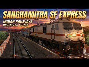 Part -2 | Narmada Route V2 | 12296/Sanghamitra SF Express | Indian Train Simulator | MSTS LIVE |