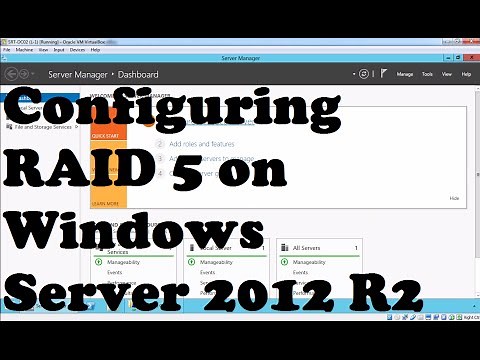 Configuring RAID 5 on Windows Server 2012 R2