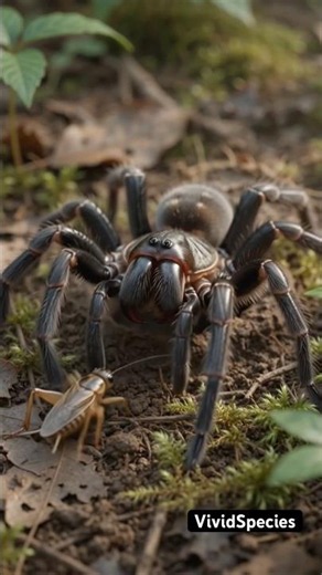 Lightning Strike: The Trapdoor Spider's Deadly Ambush! 🕸️⚡ #wildlife #animals #nature