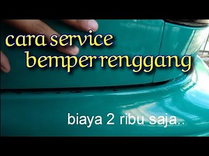 how to repair a loose car bumper // car bumper service