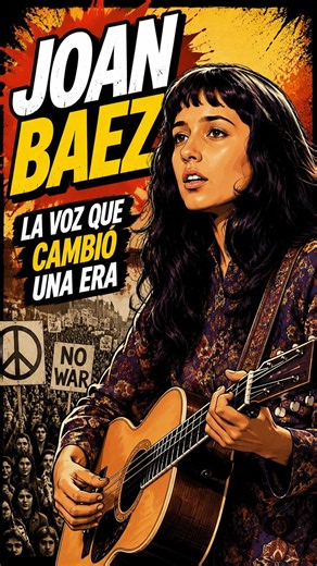 Joan Baez: La Voz que Cambió una Generación 🎸✌️ #JoanBaez #HistoriaDeLaMúsica #RockClásico