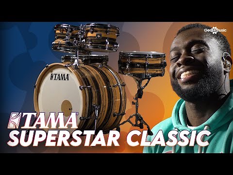 New 2023 Tama! Superstar Classic in Natural Ebony Tiger! | Gear4music Drums