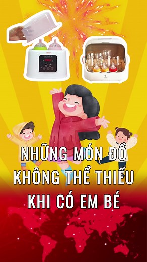 Những món đồ không thể thiếu khi có em bé. #84channel #learnontiktok #xuhuong #embe #mayhamsua #tiettrungbinhsua