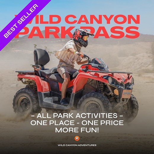 Wild Canyon Park Pass | Off Road, Adrenaline & Animals | Los Cabos