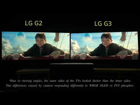 LG G3 vs G2 OLED TV in HDR - Brightness Boost Thanks to MLA!