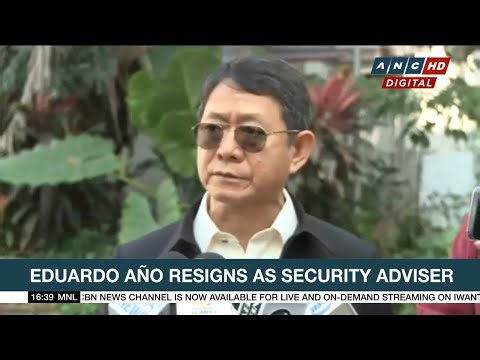 Eduardo Año resigns as security adviser | ANC