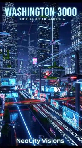 Washington DC in the Year 3000 🚀 Futuristic AI City #FutureCity #aicity