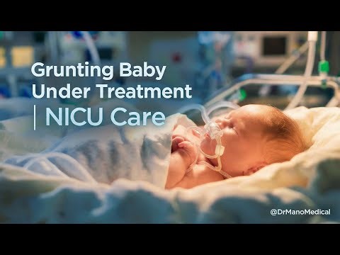 Grunting Baby Treatment in NICU 🩺 | Oxygen & IV Line Care #NICU #NewbornCare