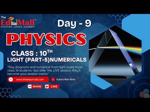 Light – Class 10 Physics LIVE | Numericals & Fast Concepts | Ray Diagrams Made Easy | CBSE Board