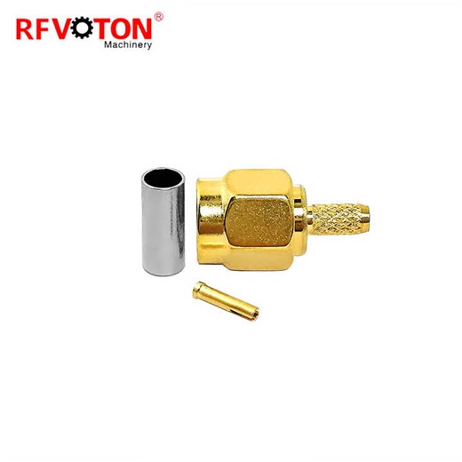 Factory Price Reverse Polarity RP Sma Male Plug Rg316 Cable Gold Plated Pin Tube Rf Coaxial Connector RP SMA Converter Rohs
