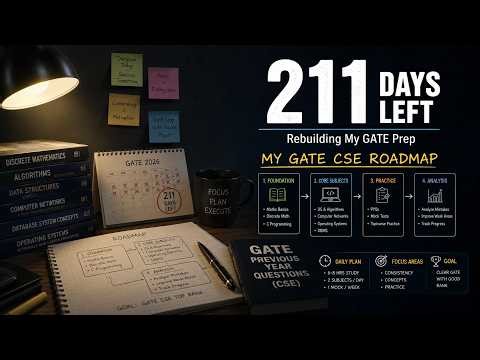 211 Days Left | My Realistic GATE CSE Comeback Plan