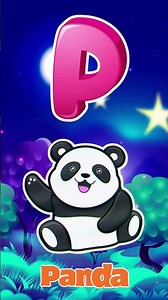P is for Panda #abcsong #abcdsong #nurseryrhymes #abcphonics #alphabetsong
