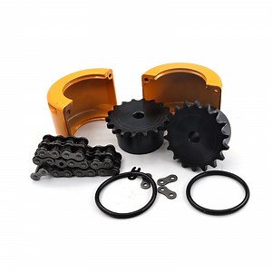 [Hot Item] Gl Kc6018 Sprocket Gear Heavy Load Roller Chain Shaft Coupling Rigid Coupler