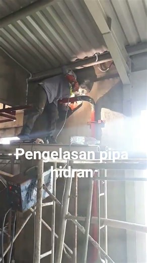 proses pengelasan pipa hidran
