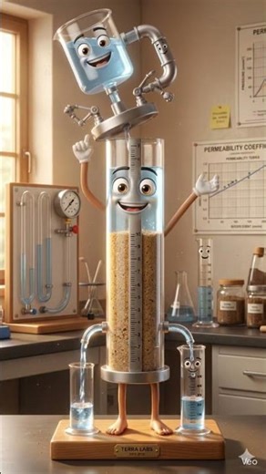 Permeability Test determine the rate of water flow through soilCivilLabTest #CivilPractical #civil