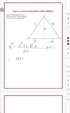 Stüart teoremi ( Stewart's theorem ) @GoldMasterTedrisMerkezi 