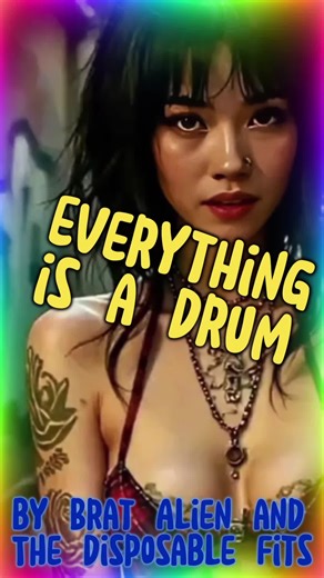 Everything is a Drum by Brat Alien & The Disposable Fits #bratalien #ai The band were inspired by Aunty Donna's Cafe <https://youtu.be/Q2T7oLbmvx4?si=PlMni_FAIsTipi-j>