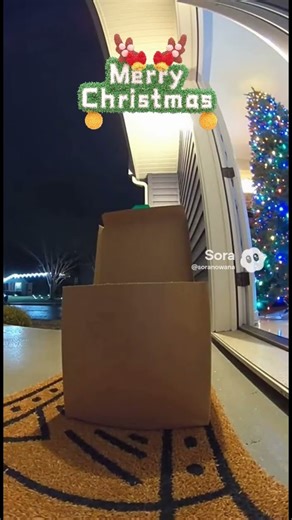 Security Cam Catches Christmas Gift EXPLODING with a Puppy 🎁🐶