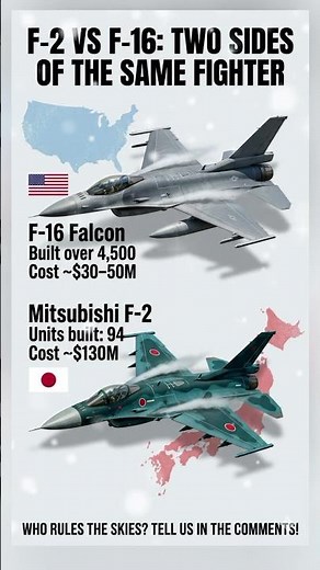 F-2 vs F-16: The Ultimate Fighter Showdown