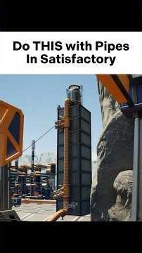 Make Water Towers to Prevent Sloshing in your Pipes 👌 #satisfactory #gaming #shorts