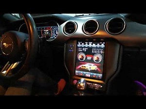 DEMO video for ford mustang Tesla style android head unit