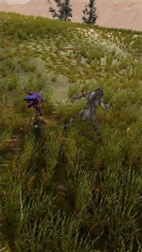 Sonic vs Predator: One-on-One Fight to the Finish! #epicbattle #gaming #lordoftheringsmemes