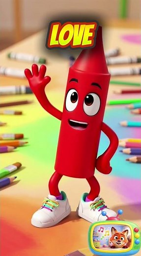 Talking Red Color ❤️ | Educational Video for Children | Kids Video #shorts #ytshorts #shortsfeed