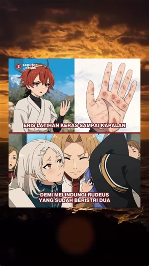 cewek ini bekerja keras demi cowok yang sudah beristri dua.. #anime #mushokutensei