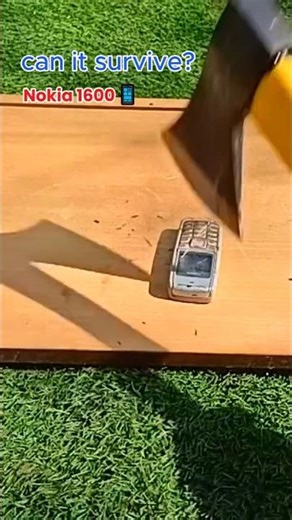 Nokia 1600 vs Axe – Will It Survive #shorts