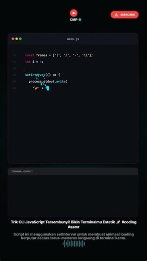 Trik CLI JavaScript Tersembunyi! Bikin Terminalmu Estetik 🚀 #coding #asmr