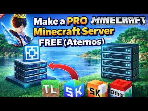 How to Make a PRO Minecraft Server FREE (Aternos) | Full Guide 🔥