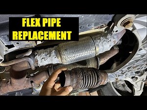 Replace exhaust flex pipe easy & cheap
