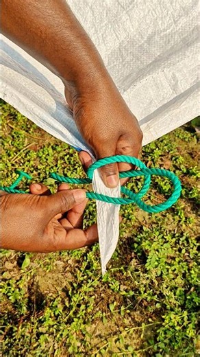 One Simple Tarp Knot That Never Slips!