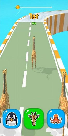 🐅🦒 Animal Racing 3D Game | Android Gameplay | #animalracing #shortsfeed