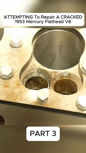 ATTEMPTING To Repair A CRACKED 1953 Mercury Flathead V8 | Enginebuildcar1