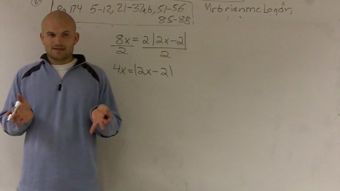 Solving a multi-step absolute value equation