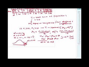 Wilcoxon rank sum test: Normal Approximation Example
