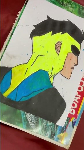 HOW TO DRAW INVINCIBLE FOR BEGINNERS TUTORIALS #artwork #drawing #viralshorts