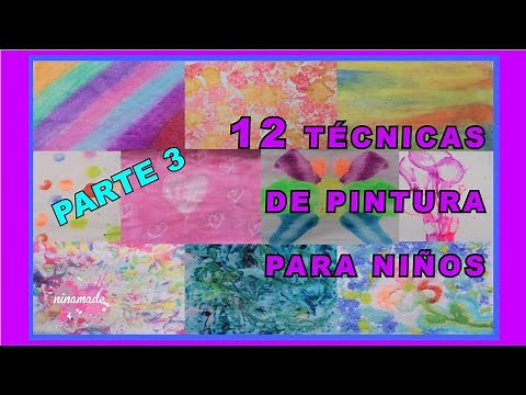 DIY. #3. 12 Técnicas de Pintura Para Niños // #3. 12 Painting Techniques For Kids